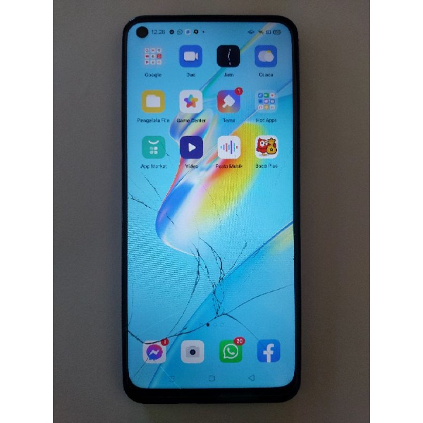 LCD OPPO A54-A15-A12-A15 ORIGINAL 100% CABUTAN (RETAK GLASS)