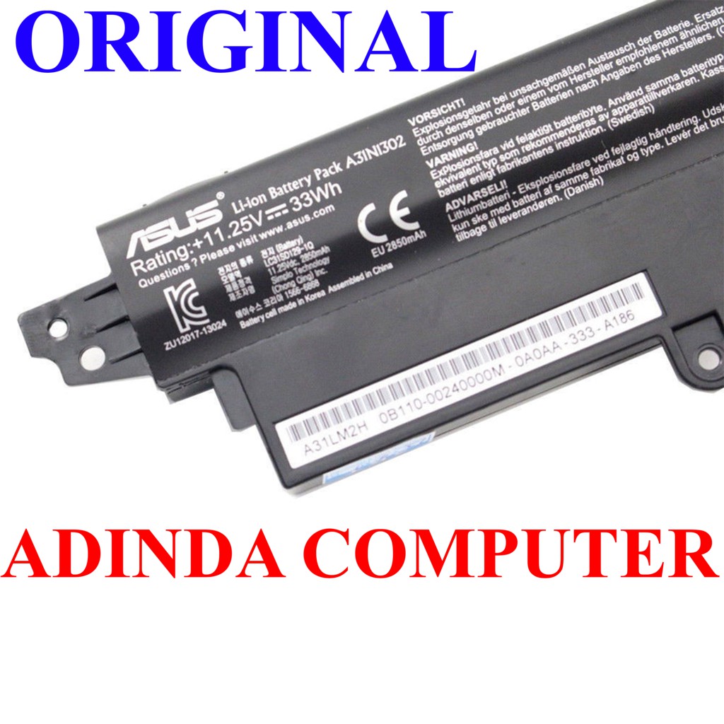 Baterai Laptop Asus X200 X200CA X200MA F200CA X200C A31N1302 ORIGINAL