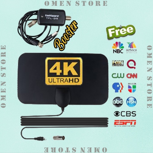 Antena TV Digital DVB-T2 25dB 4k Ultra HD Indoor | OmenStore