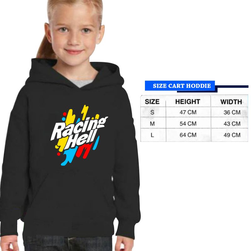 JAKET HOODIE SWEATER ANAK LAKI LAKI Racing Hell Cotton Fleece