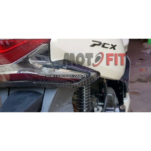 aksesoris PCX Honda Pcx 2018 lokal Cover Sein Belakang Carbon Kevlar Asli Murah