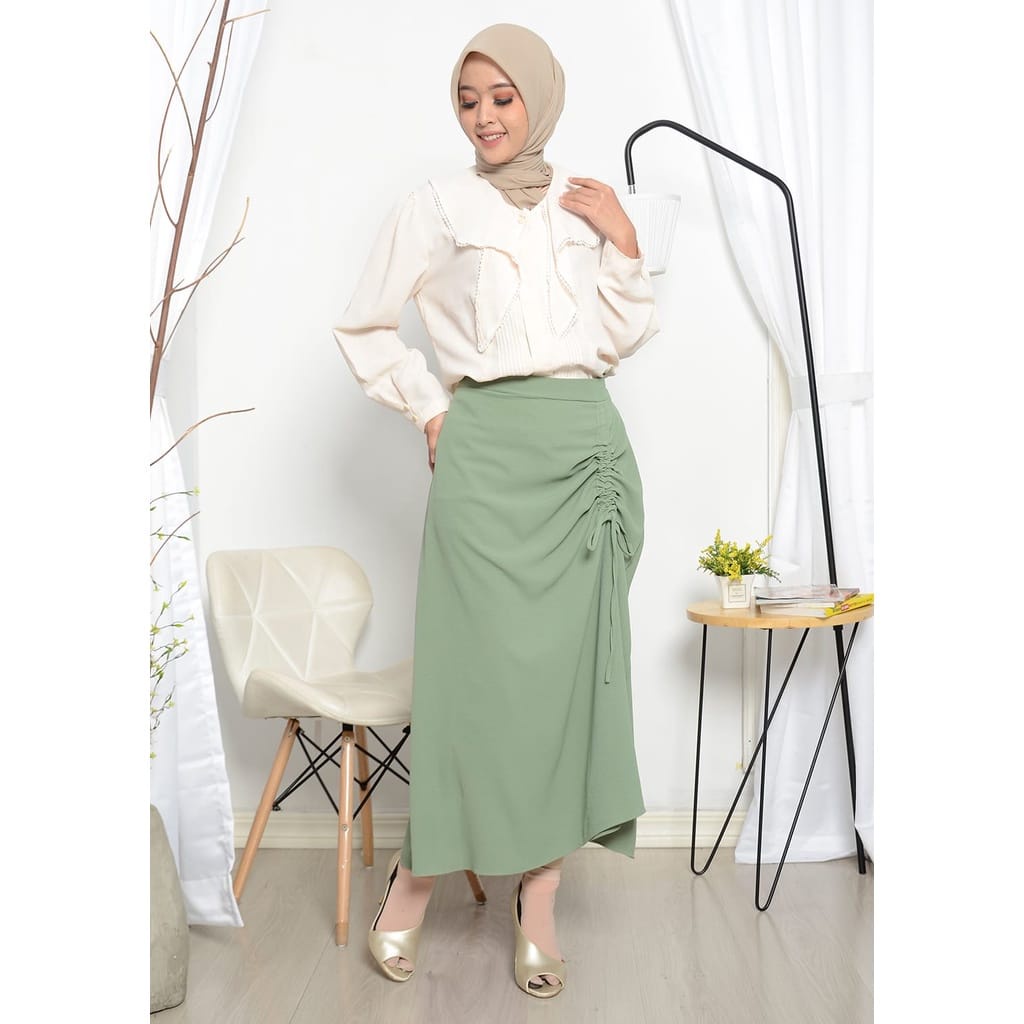 ROK SERUT CRINKLE/SKIRT CRINKLE/ROK TALI SERUT BAHAN CRINKLE PREMIUM