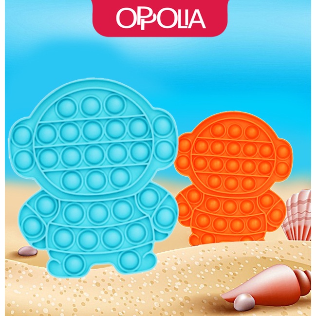 Animal Pop It Push it Pelangi Rainbow Unicorn Astronot Spinner Push Bubble Stress Kids Dino-1