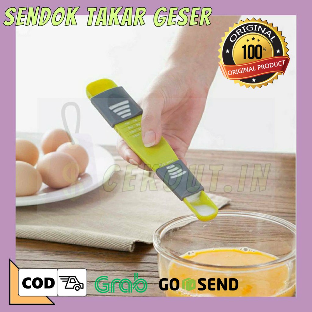 [ 99% Akurat ] Sendok Takar Geser / Sendok Takar / Adjustable measuring spoon