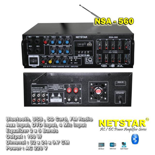 Amplifier    NETSTAR    NSA - 560