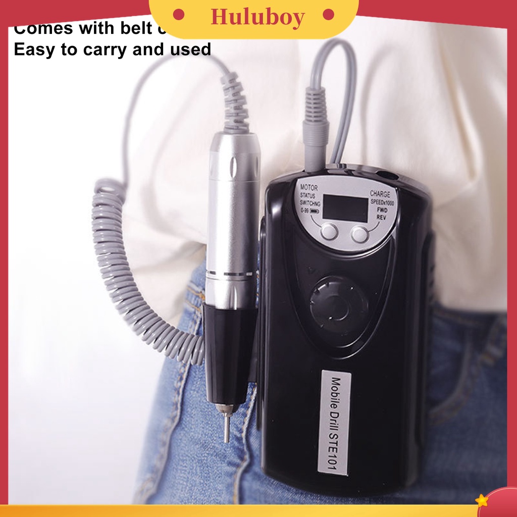 Huluboy Huluboy♡ 1 Set Alat Kikir Kuku Elektrik Bahan ABS Untuk Manicure