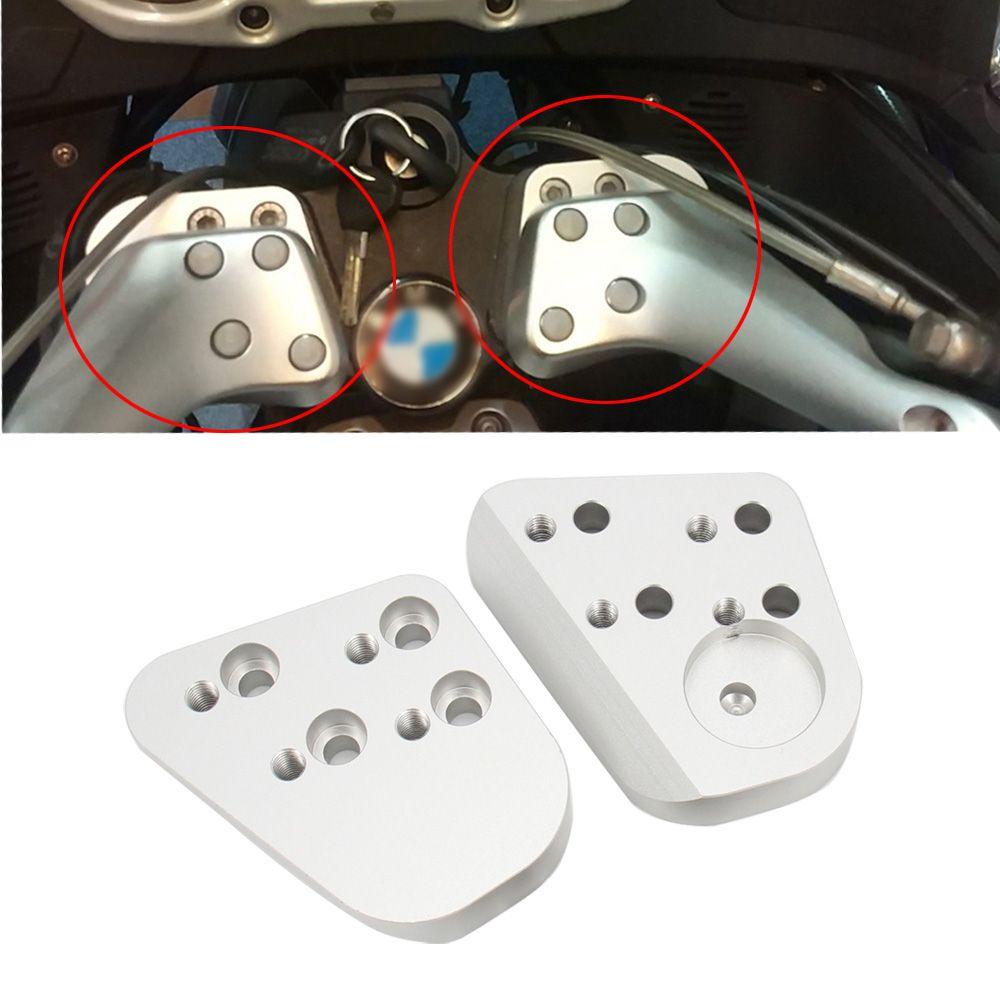 Top Stang Riser Silver Suku Cadang Motor Retrofit Aksesoris Stang Bagian