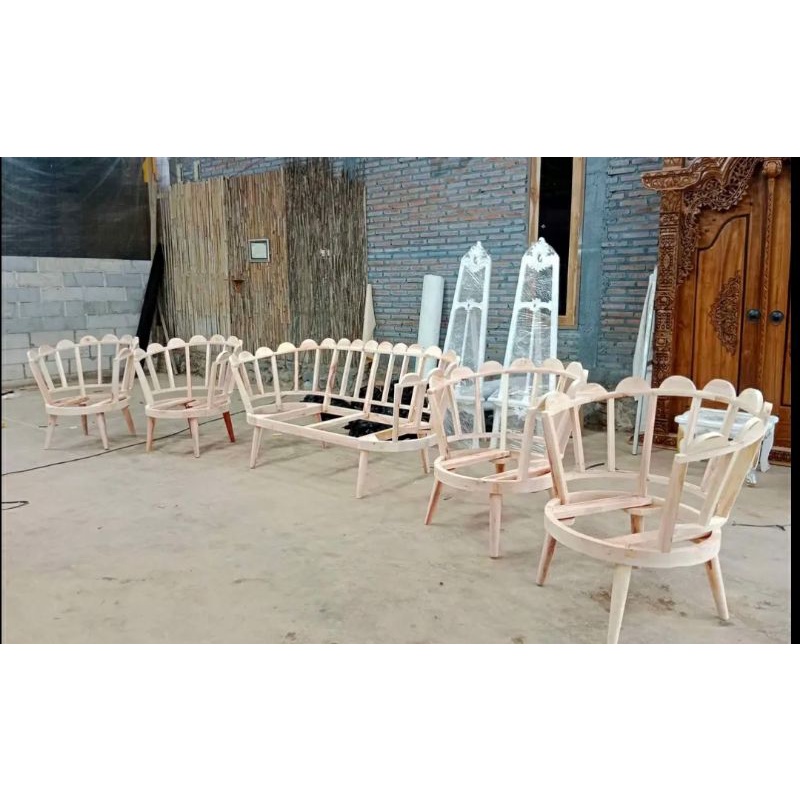 kursi pelaminan lesti / kursi pelaminan kipas / rangka kursi pelaminan lesti / rangka sofa kipas / r