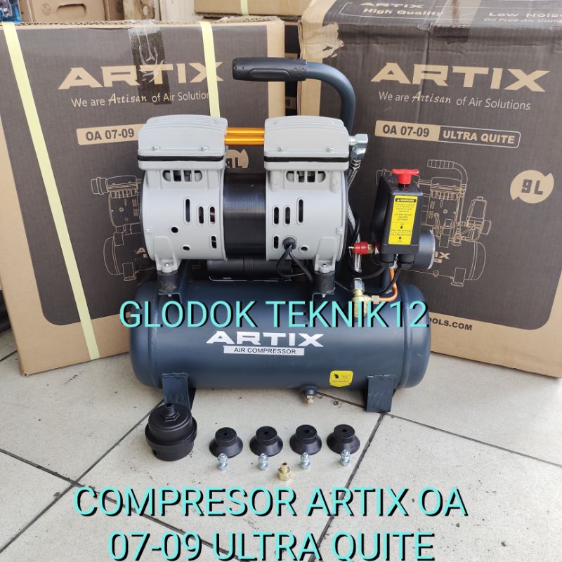 MESIN COMPRESOR ARTIX OA 07-09 ULTRA QUITE / COMPRESOR OILLESS ARTIX 0709 / COMPRESOR ARTIX 9 LITER