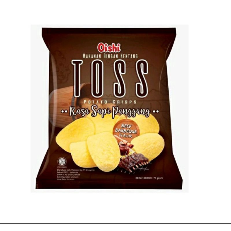 

Murah Oishi Toss /potato crisp/beef BarbeQue Flavor✅