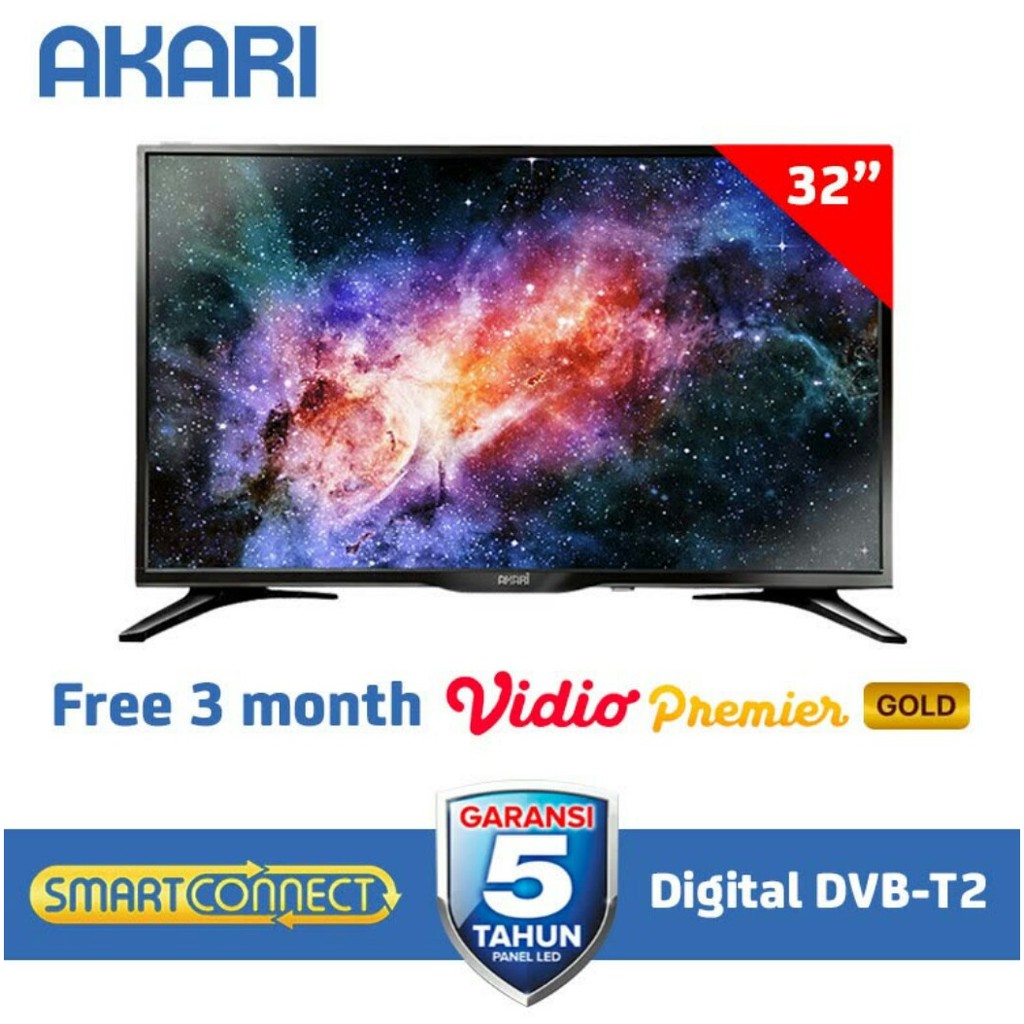 AKARI LED TV 32 Inch HD SMART CONNECT (LE-53V32D)