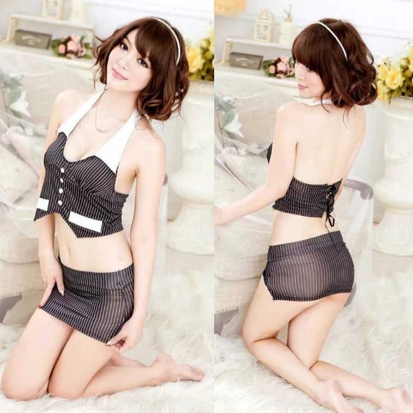 Lingerie kostum sekertaris secretary costume lingerie CU7105BK