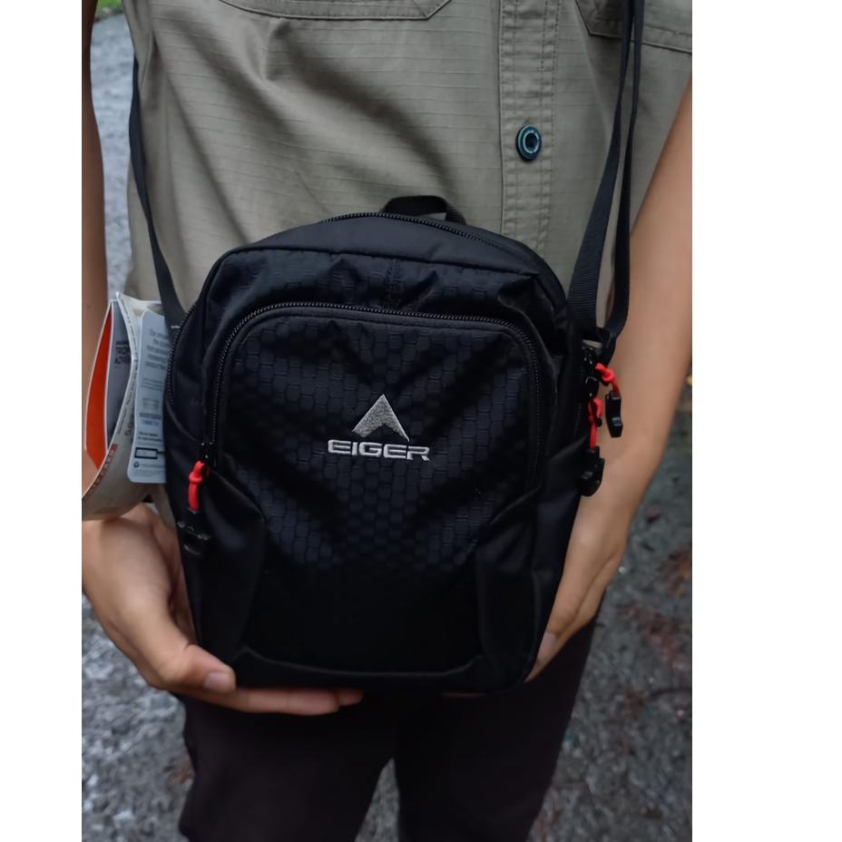 Top Produk.. Promo Tas Selempang Pria Waistbag Slinbag Eiger1003 Terbaru / Tas Bahu Cowok Hp Kamera 