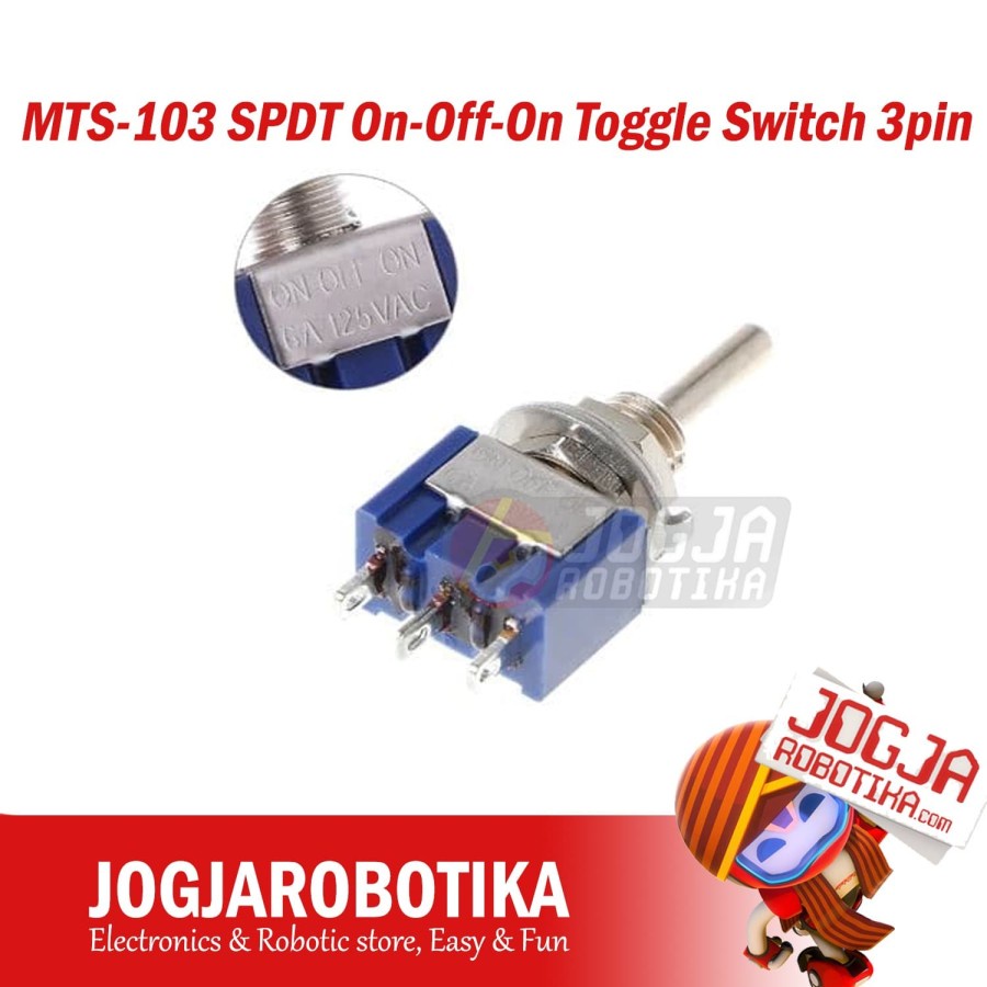 MTS-103 SPDT On-Off-On Toggle Switch 3pin