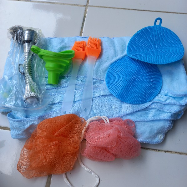 Ss01 Silikon Spons Cuci Piring Teflon Wajan Gelas Alat Dapur