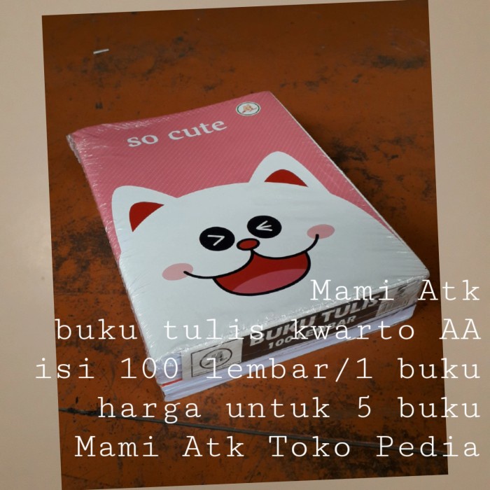 

Aman Buku Tulis Isi 100 Lembar. Trendi