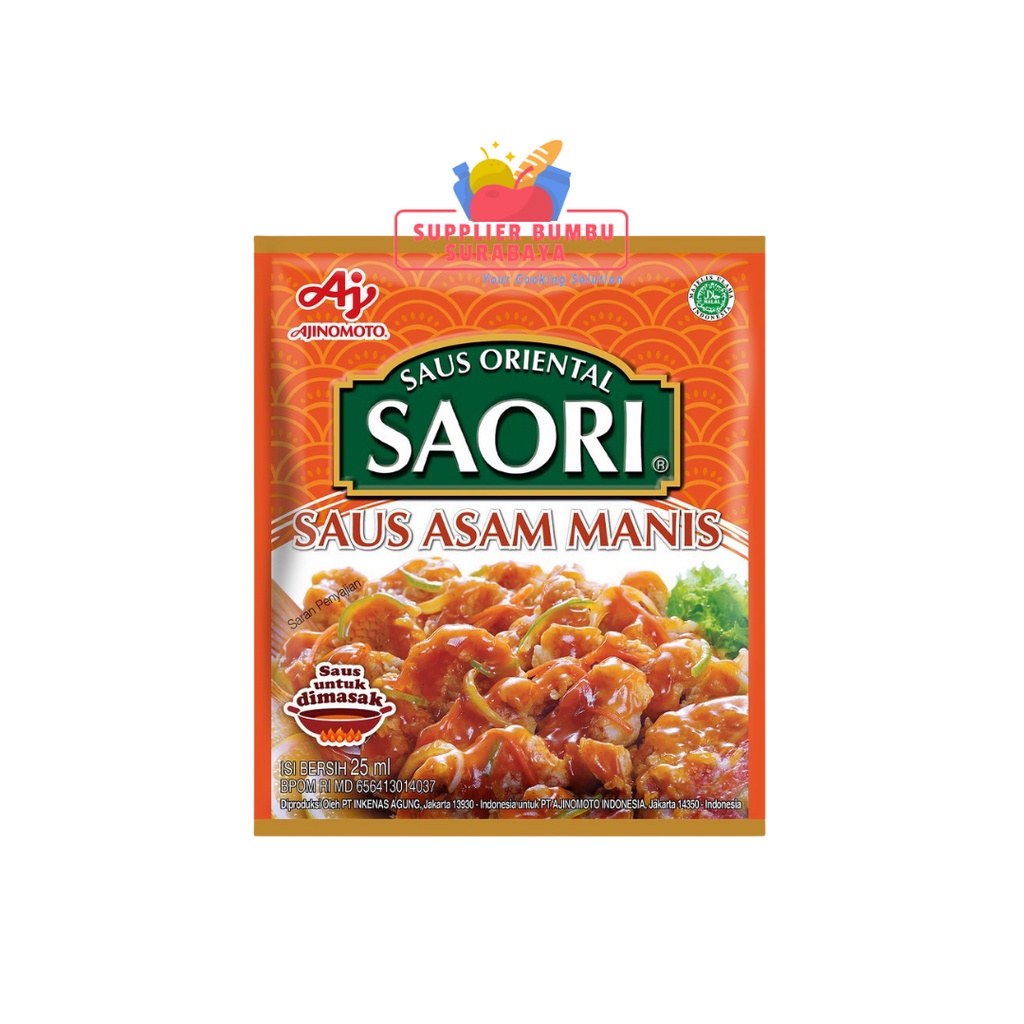 Saori Saus Oriental Sachet Tiram Teriyaki Lada Hitam Mentega Asam Manis Pedas Szechuan