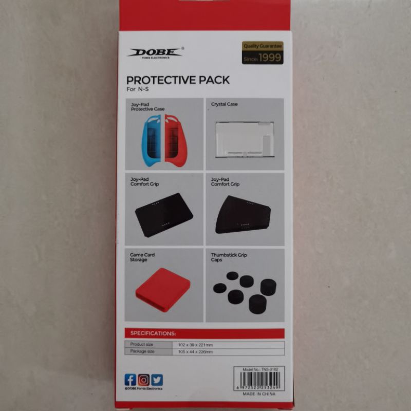 Nintendo Switch DOBE Protective Pack Grip 12 in 1 Case Casing TNS-0162