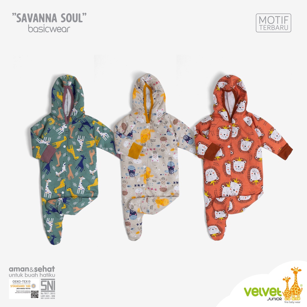 Velvet Junior Jumper Panjang 3 set