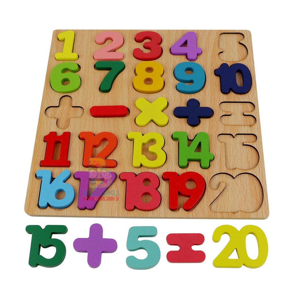 Puzzle Murah ABC Puzzle Number Puzzle Hijaiyah Chunky Puzzle Anak Puzzle Kayu Jigsaw Puzzle 3D Wooden Toys Mainan Kayu 230-49