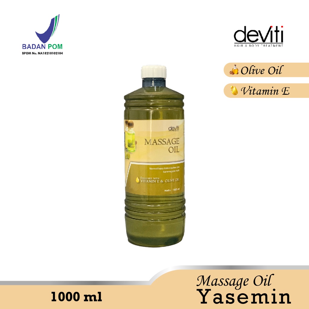 Deviti Massage Oil Yasmine Perawatan Tubuh Minyak Pijat Rileksasi 1Kg