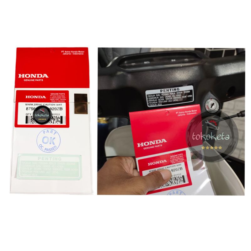 Sticker Stiker Penting Astrea Grand Legenda Supra Astrea Prima Star Original