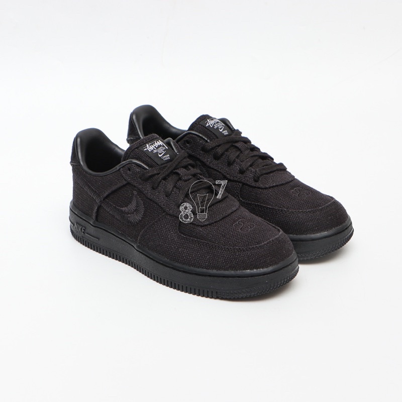 Air Force 1 Low Stussy Black Kids