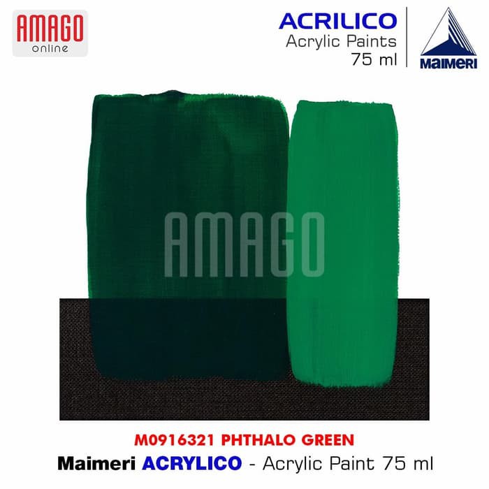 MAIMERI ACRILICO - ACRYLIC PAINT - PHTHALO GREEN - 75ML - M0916321