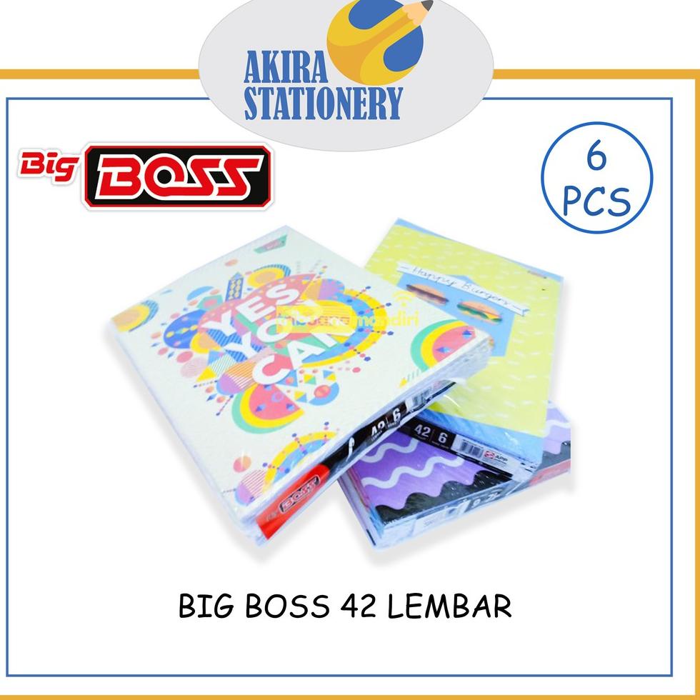 

i78♘ BUKU TULIS BIG BOSS 42 LEMBAR (6 PCS)