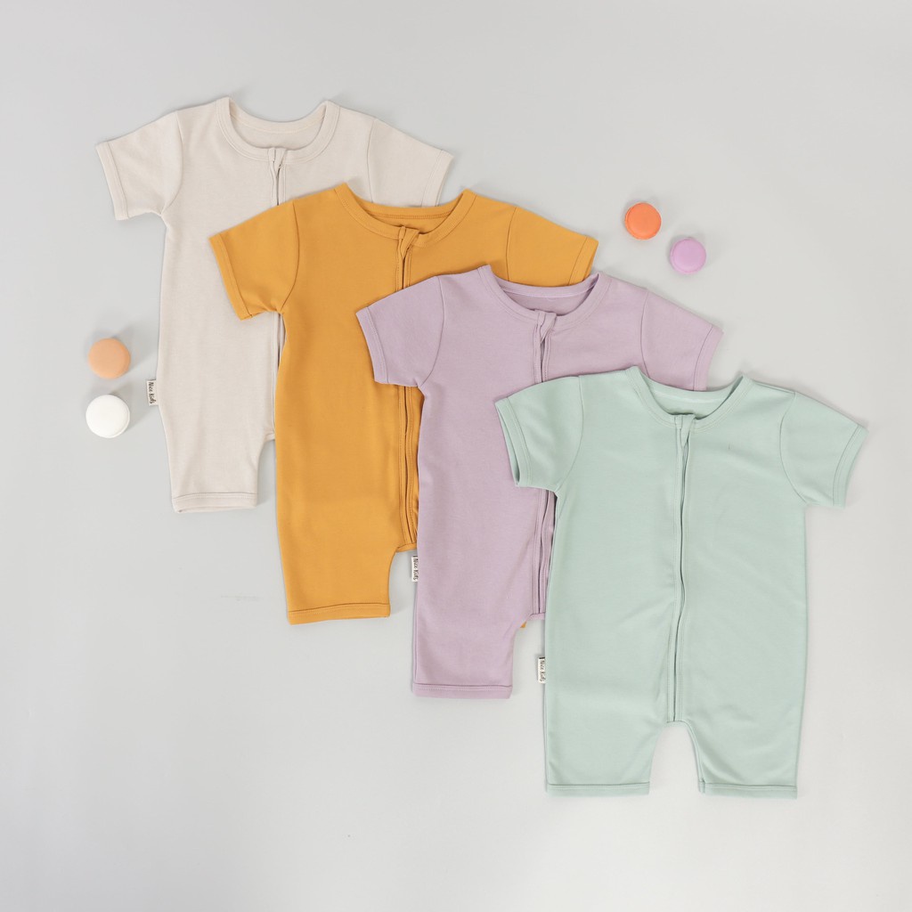 Nice Kids Basic Playsuit - Baju Jumper Romper Bodysuit Bayi Baby Anak Laki Perempuan Newborn Panjang Polos