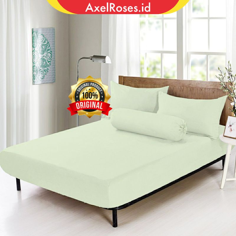 Seprai Set Sprei Polos Katun Minimalis Cotton 100% Hotel Full Karet Polos Tinggi 35cm 100x200cm160x2