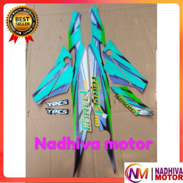 Stiker sticker striping lis les body yamaha force