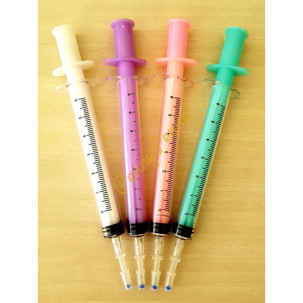 

Pulpen Gel Model Jarum Suntik Unik dan Lucu