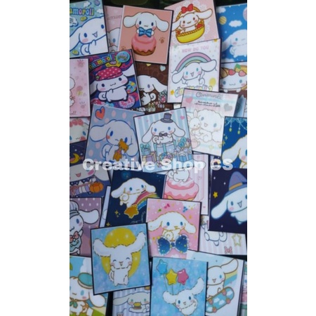 (ISI 10 STIKER ) STICKER GAMBAR CINNAMOROLL / STIKER CINNAMOROLL / STIKER KARTUN / STICKER AESTHETIC