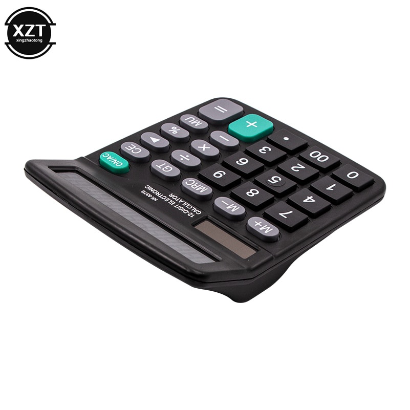 DEXIN Kalkulator Elektronik 12 Digit - Black