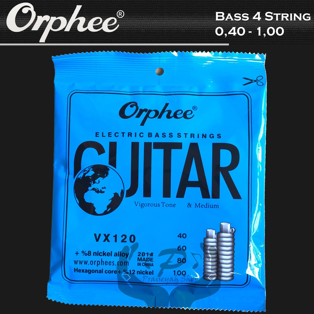 Senar Bass Elektrik 4 Senar 0,40 Orphee VX120 Original VX 120