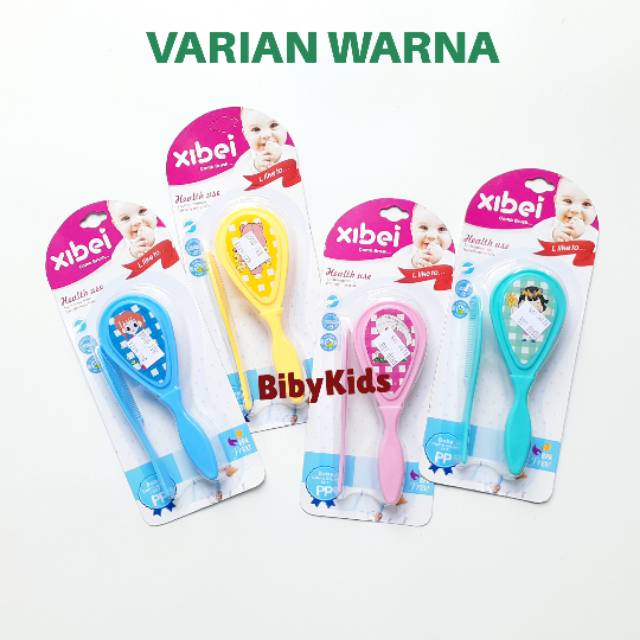 2 in 1 Sisir Bayi Baru Lahir Lembut Murah Set Perlengkapan Mandi Baby Perawatan Newborn Travelling