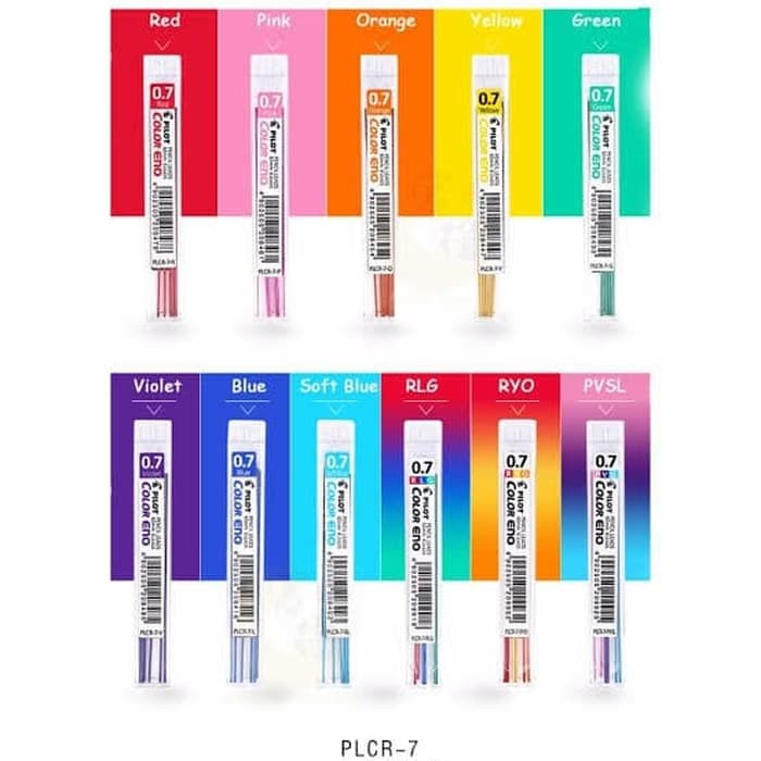 Isi Pensil Mekanik Warna Pilot Eno 0.7mm