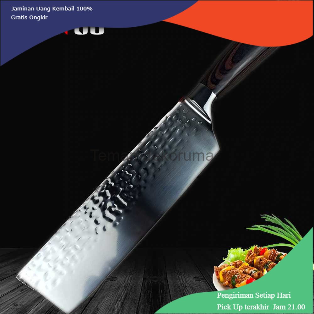 TD - DPR XITUO Pisau Dapur Chef Knife Santoku Cleaver 7 Inch - CK114