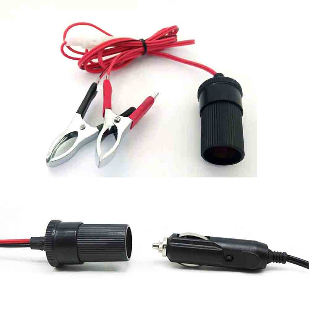 Cig Lighter Fiting Socket Charger Rokok DIY Terminal Clip Aki Mobil Cig Plug 12V 1.5M