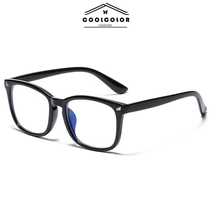 COD kacamata anti radiasi Optik Pelindung Mata Komputer Anti blue Light Bingkai Persegi Gaya Retro Untuk Pria Dan Wanita- cl