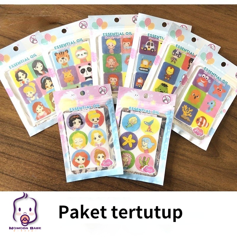 MOMO 60pcs/6pcs Mosquito Patch Stiker Nyamuk Untuk Bayi Combo Set DEET Free 100% Natural