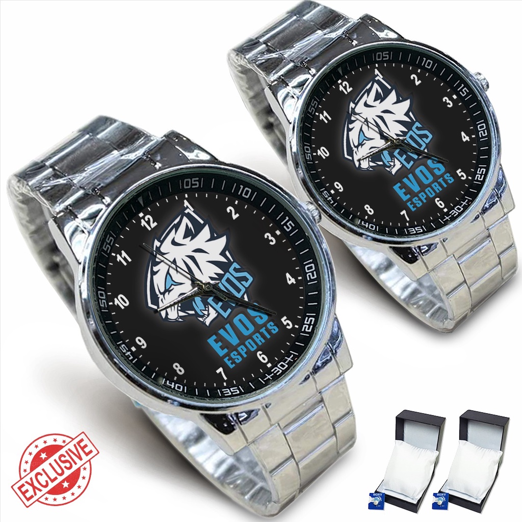 (Exclusive) Jam Tangan Squad EVOS Motif 3 {ML-FF} Rante Couple / Satuan