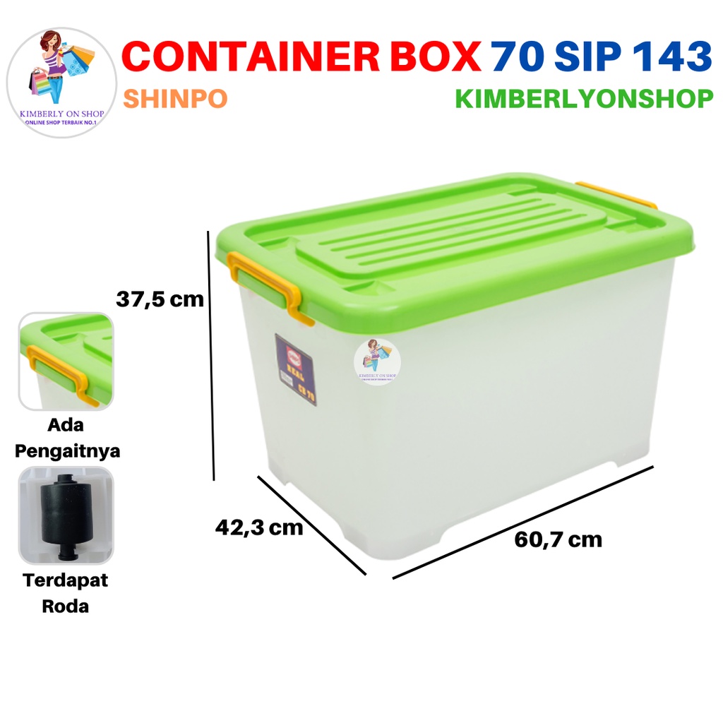 Box plastik utk menyimpan serbaguna container box Shinpo Real CB 70