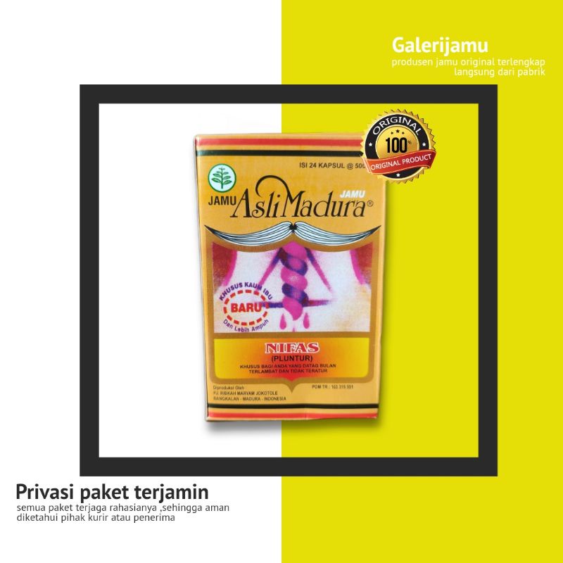 jamu nifas asli madura -mengatasi telatpluntur jokotole kaps-asli madura -herbal-alami-24 kaps ampuh