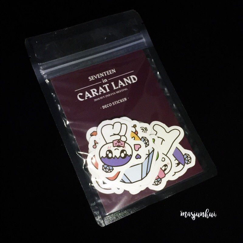 Seventeen in Carat Land 2018 Official Bong Deco Sticker