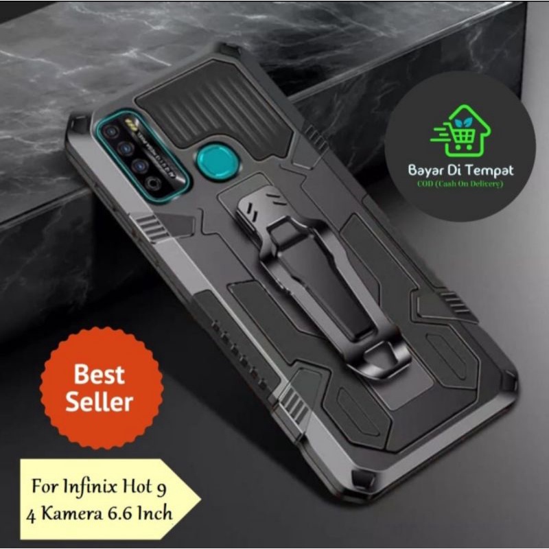 Soft Case Belt Clip INFINIX HOT 9 - Hot 10 - Hot 10S - Hot 11 - Hot 11S - Hot 11S NFC New Case Robot Belt Clip Cristal Soft Case Silicon Hard Case Leather Case Standing Cover Armor Case Hp