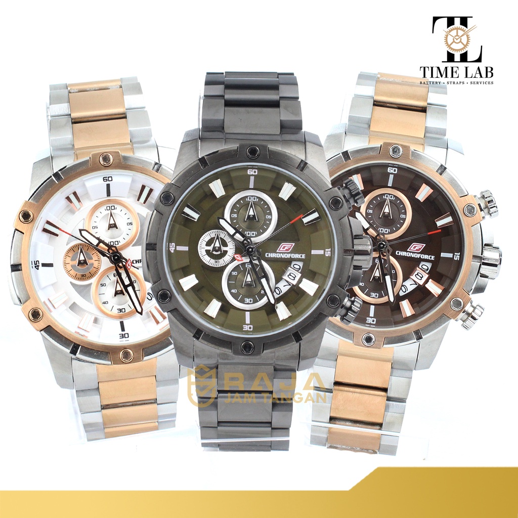 JAM TANGAN CHRONOFORCE CF5320 / CF 5320 PRIA ORIGINAL STAINLESS STELL