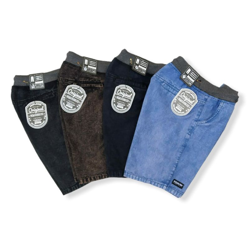 Celana Jean Sandwash Pendek Pria Celana Santai Distro Premium