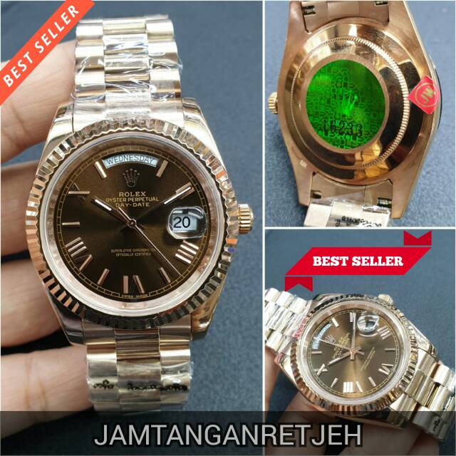 JAM TANGAN PRIA ROLEX DAY DATE AUTOMETIC